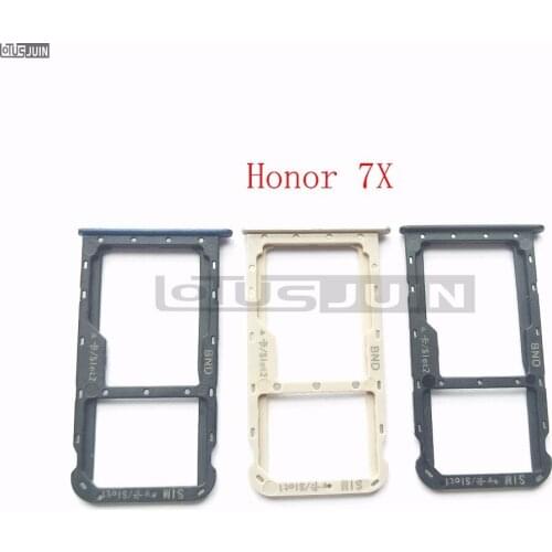 10pcs New SIM Card Tray Slot Holder For Huawei Honor 7X color Sim Card