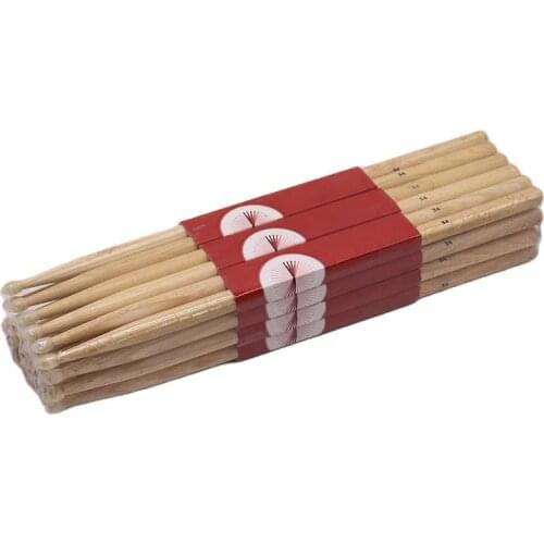 12 Pairs 5A Ashwood Stick with Nylon Tip Drum Stick Wood Stick