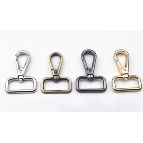 2pcs 25.5mm Metal Bag Hook Bag Accessories Key Chain Clasp Lobster Clasp Lobster Swivel Hook Clasps Claws Carabiner Snap