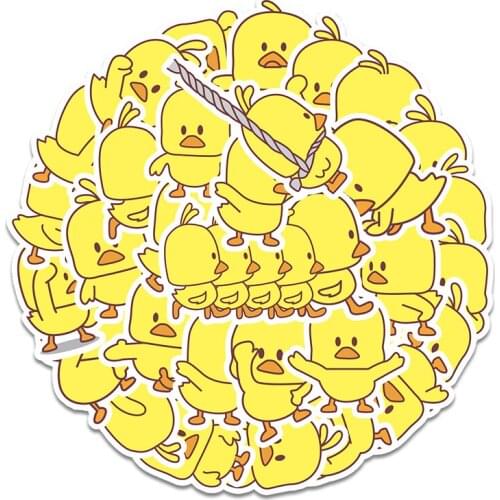 30Pcs Cute Vsco Girl Little Yellow Duck Sticker Waterproof For Suitcase Refrigerator Skateboard Car Accessories Sticker