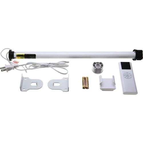 Electric Roller Shade Tubular Motor with Remote Control Home Decoration Curtain Shade Roller Blinds AC 100-240V