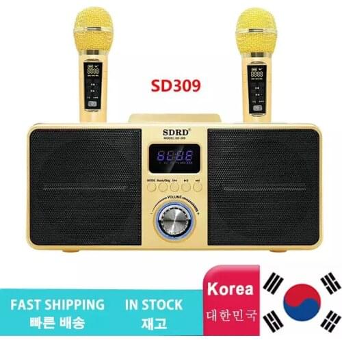 Karaoke Wireless Speaker Home KTV Bluetooth Speaker Dual Microphone Singing Subwoofer 3D Stereo Surround Music System Center Box