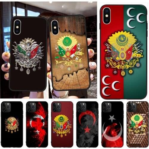 CUTEWANAN Turkey Turkish Ottoman Empire Coat Of Arms Phone Case Capa for iPhone 11 pro XS MAX 8 7 6 6S Plus X 5S SE 2020 XR case