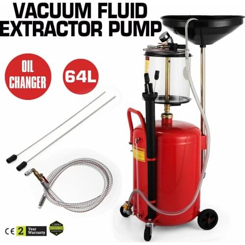 17 Gallon / 64 L Oil Extractor Garage Extractor Oil Vacuum Fluid Extractor Pump Tank Extractor