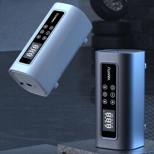 Mini 2000mAh Electric Portable Tire Air Pump Dual-cylinder Inflator Compress 120W 12V Car Electrical Mini Portable