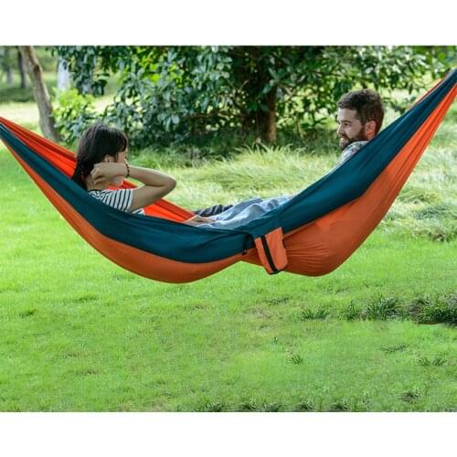 NatureHike Camping Hiking Sleep Portable Hammock Nylon Light Hammock With 2 X Hanging Backpack Travel Beach Yard