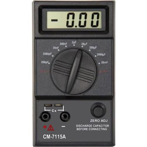 CM7115A Capacitance Meter Digital Multimeter LCD Display Measurement Tool ,Dual Slope Integrated A/D Converter System