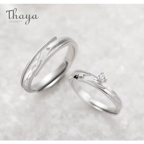 Thaya Meet By Chance Design Rings High Quality S925 Sterling Silver Jewelry Couple Ring For Wedding Engagement Gift