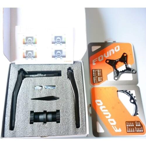 Fovno Mountain Bike Bicycle Crank chain wheel 104BCD turn GXP universal crank ultralight