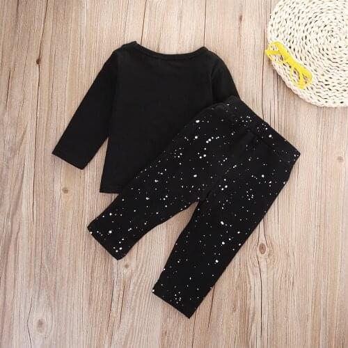 2 Pcs Newborn Kids Baby Girl Boy Clothing Set Infant Babies Long Sleeve T-shirt Tops+Pants Outfits Sets Clothes