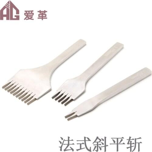Leather Tools Leathercraft Punching Hole French Slant Oblique Flat 2.7 3.0 3.38 3.85 Tailor Sewing Accessories
