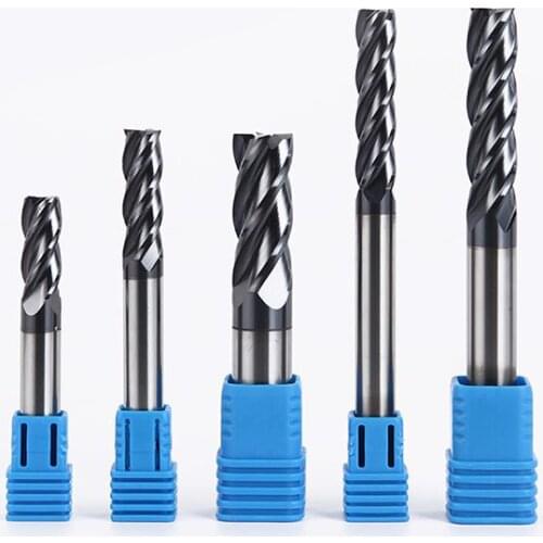 Hot sales! cutting HRC50 4flute 2 mm 4mm 6 mm 8 mm 10mm 12 mm carbide milling Tungsten Steel mill End