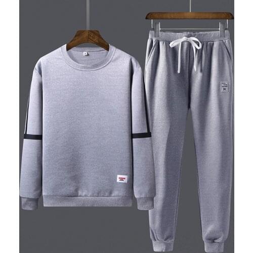 Men Tracksuits 2020 Spring Casual Mens Set Outwear Sweatshirts Sweartpants Two Piece Set Male Breathable Sweat Suits Man Fashion