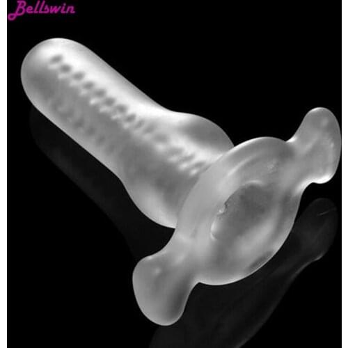New design Male Penis Dildo Insert Multifunctional Hollow Anal Plug Anus Enlargement Sex Toys For Men Woman Gay Anal Products
