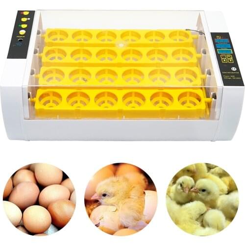 New Egg Incubator Automatic Brooder Farm Chick Hatchery Machine Digital 24 Egg Incubator Hatcher for Goose Chicken Quail