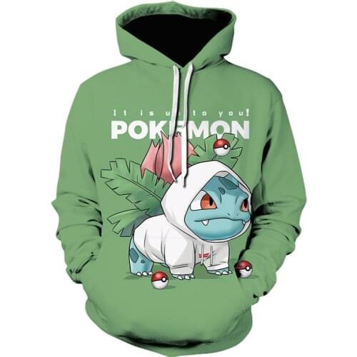 Pokemon Pikachu Pokémon spring and Autumn Boys Girls Fashion Trend Sweater Manga Childrens Clothes Cute Baby Pullover Hoodie