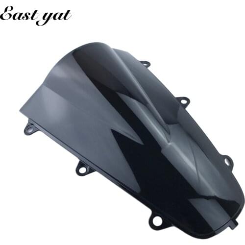 Motorcycle Double Bubble Windshield WindScreen For Honda CBR 1000 RR CBR1000 RR 2017 2018 2019 Black Smoke CBR 1000RR 17 18 19