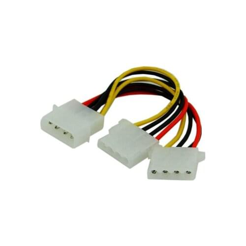 Xiwai IDE 4P to Dual IDE Y Splitter 10cm Hard Disk Power Supply Extension Cable