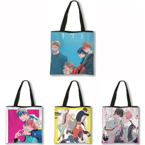 Anime Given Yaoi Bl Japan Manga Handbag Women Fashion Teenagers Storage Bags Portable Large Capability Shopping Bag Gift