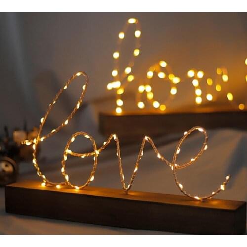 LOVE HOME Pattern Night Light Colorful LED Lamp Party Home Table Decor Gift Luminaria Lamp Valentines Day Present Gift