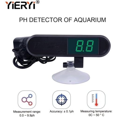 Yieryi New PH-025W Aquarium PH Monitor High Precision Digital Online Water Quality Tester 0.0~9.9 PH Tester ATC Meter BNC Probe