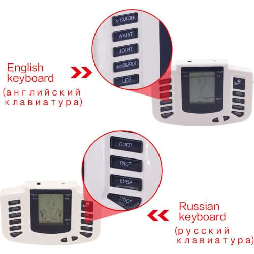 Acupuncture Slimming Massager EMS Body Electrical Muscle Stimulator Tens 16 Pads Digital Therapy for Back Neck Foot Health Care