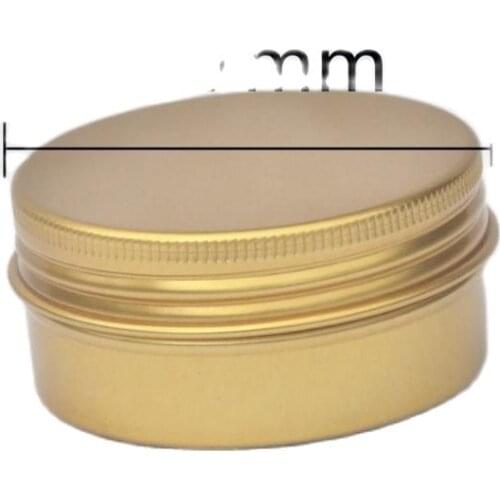 50G gold aluminum jar for cream/wax/hand cream/moisturizer/art nail container eye shadow ,power container cosmetic packing