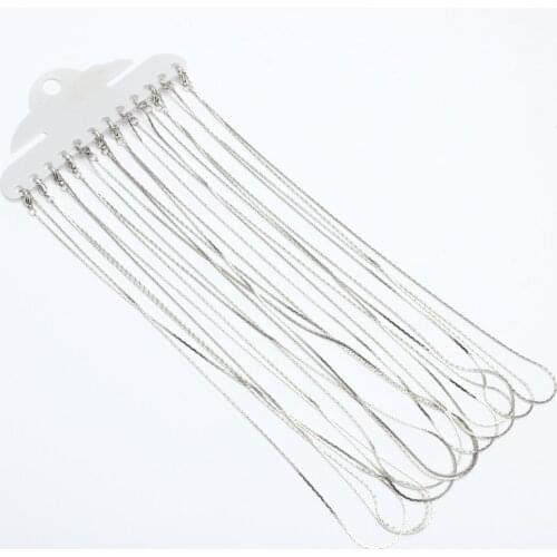 12pcs Gold/Silver plated Link Chain Necklace Lobster Clasp 40cm Length Simple Necklace Chain DIY necklace Jewelry findings