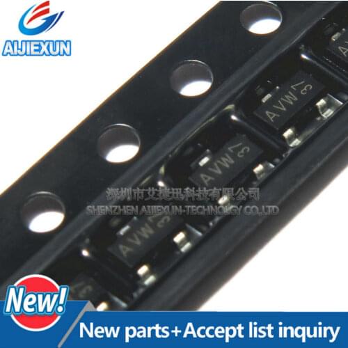 50Pcs TL431AMFDT Silkscreen AVW SOT23-3 Adjustable precision shunt regulator in stock 100% New and original