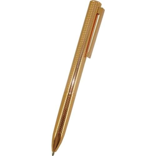 ACMECN Rose Gold Ballpoint Pen High-Tech Carves Wave Pattern Design Twist Retractable Ball Pen for Men or Lady Gifts Unisex Pens