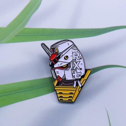 Gundam enamel pin giant robots pin Japanese science fiction brooch