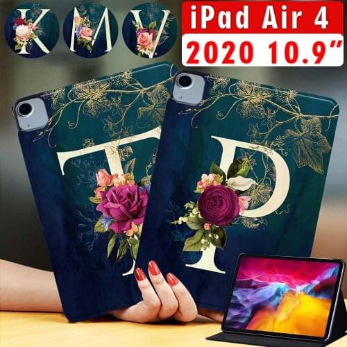 Tablet Case for Apple IPad Air 4 2020 10.9 Inch New Soft Shell Pu Leather Stand Cases + Free Stylus
