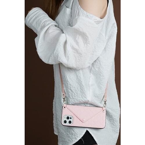 For iPhone 12 Mini 11 Pro Xs Max X XR 7 8 6 Plus Messenger Backpack Phone Case Card Protective Cover High-end Strap Lanyard Case