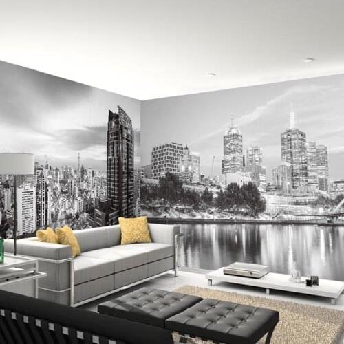 Black&white 3D Papel Murals New York city 3d photo mural 3d wallpaper for bedroom sofa background 3d Wall Murals Wall paper