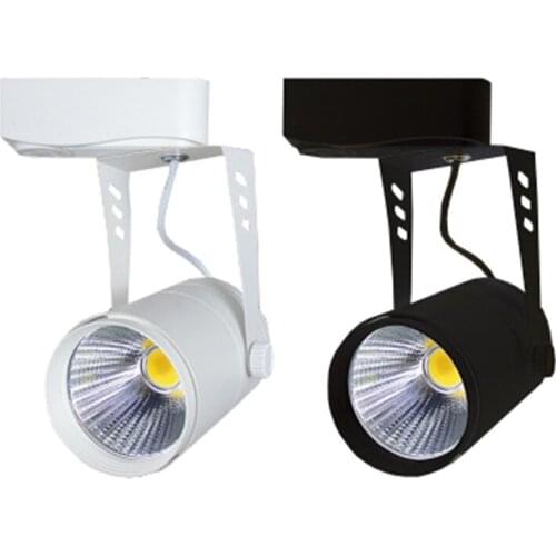 COB track light 12W 15W 20W 30W, black/white track light is suitable for home, shopping mall, indoor background wall lighting