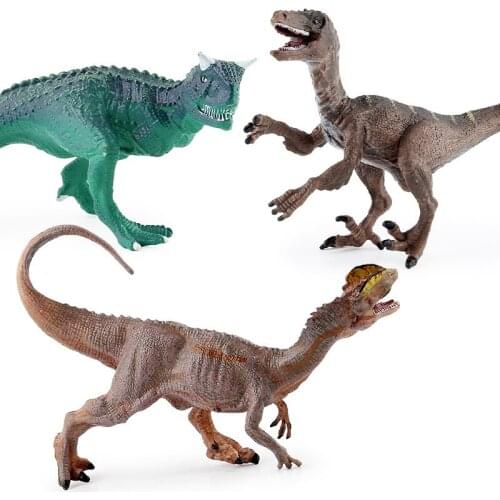 Therizinosaurus Dinosaur Dilophosaurus Velociraptor Tyrannosaurus Rex Model Toy Prehistoric Figures Model