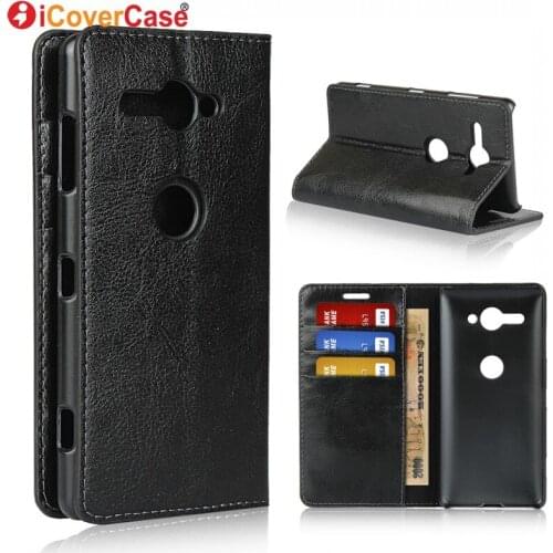 Flip Cover For Sony Xperia XZ2 Compact Dual H8324 Case XZ2 Luxury Leather Stand Wallet For Xperia XZ2 Premium Phone Cases Coque