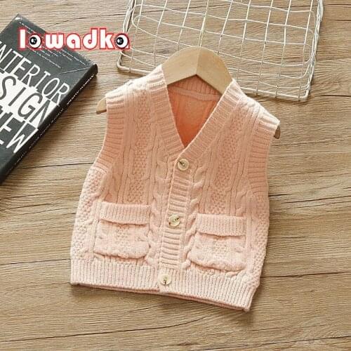 Lawadka Autumn Winter Vest For Boys Girls Childrens Clothing Soft Knitted Sweater Cardigan Kids Girl Boy Waistcoat Outerwear