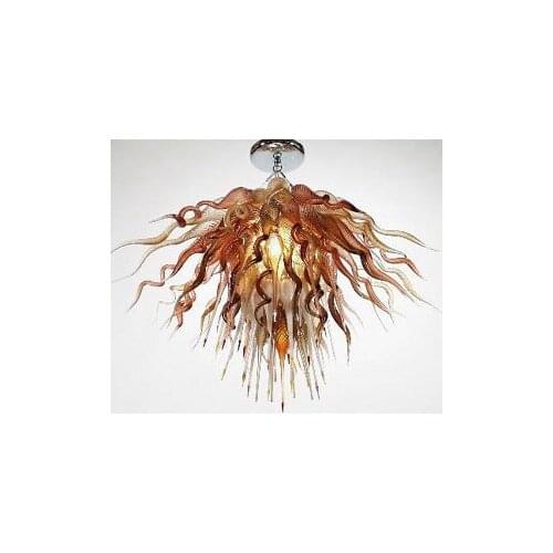 Fancy Design Led Bulb Lights Hand Blown Glass Chandelier
