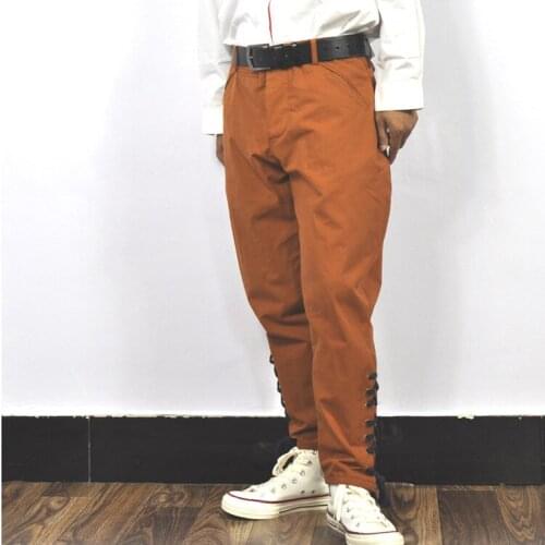 Meimei custom YUTU&MM Light Brown Vintage Equestrian Jodhpurs Pants Camel Cotton Jodhpuri Breeches Baggy Girls Pant