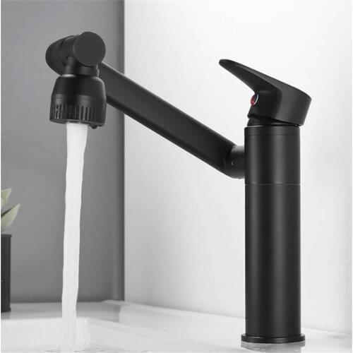 Multifunction Bathroom Sink Faucet Hot Cold Basin Faucet Water Mixer Crane Antique Bronze Deck Mounted Universal Water Taps