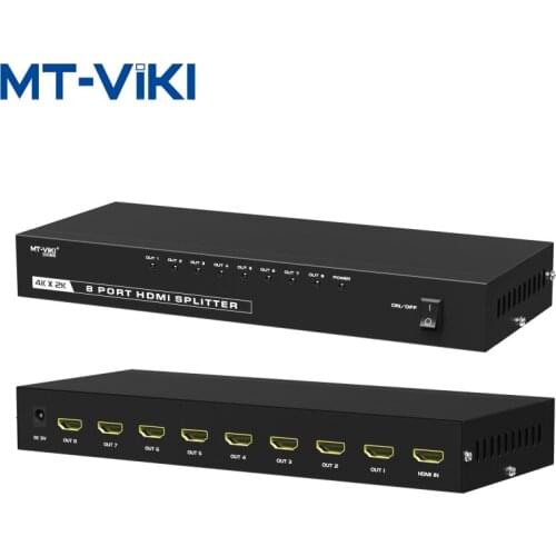 MT-VIKI 8 Port HDMI Splitter 8 in1out Simultaneous output of the support 3D support HD4K*2K With power MT-SP148