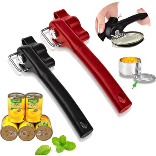 Cans Opener Professional Kitchen Tools Bottle Opener Knife Handheld Manual Can Tin Opener Side Cut Manual Jar Opener