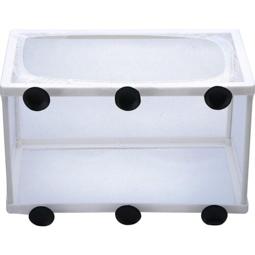 Plastic Aquarium Fish Tank Guppy Breeder Breeding Tray Net Baby Fry Newborn Box Hatchery Incubator 26 x 15 x 15.5cm
