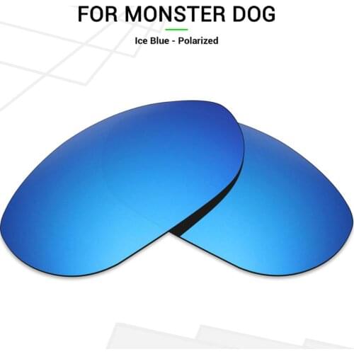 Mryok POLARIZED Replacement Lenses for Oakley Monster Dog Sunglasses Ice Blue