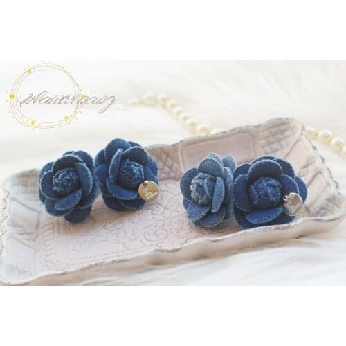 Dog hairpin Pet Headwear Cowboy Camellia Teddy Maltese Schnauzer Bear Hair Clip Flower 10pcs/lot