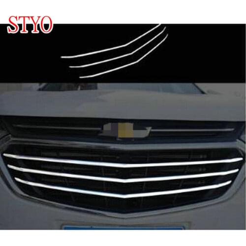 STYO Car Stainless Steel Front up racing Grid Grill Grille frame Cover trim For Chevrolet Equinox 2017 2018
