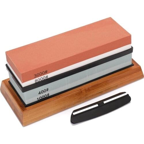 Knife Sharpening Stones Set Knife Sharpener 400/1000 3000/8000 Grit Grindstone Professional Whetstone Grinding Stone