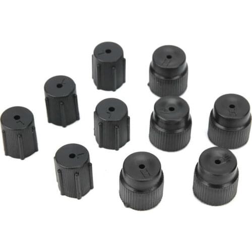 A/C Charge Port Fitting Universal Air Conditioning Service Cap A/C Repair Refrigerant Charging Port Cover Auto Accessory