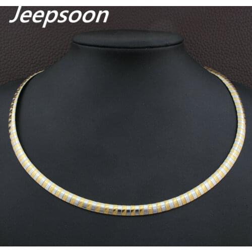 6MM Accessories Wholesale Stainless Steel Jewelry 400mm and 450mm Long Fashion Torques Necklaces for women NBJGACFG